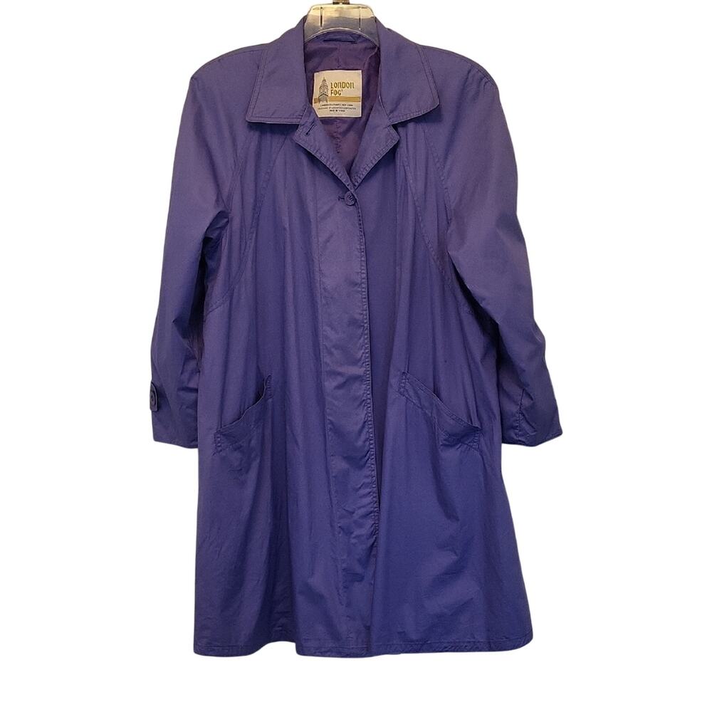London Fog Lavender Trench Coat Women’s Plus Size 16W Raincoat Lightweight